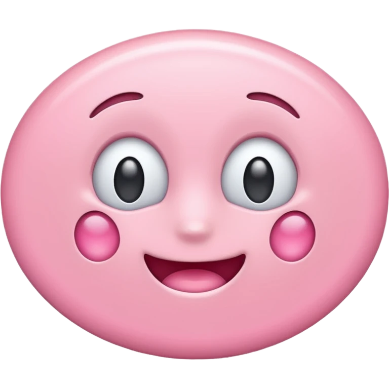 A Pink Oval emoji