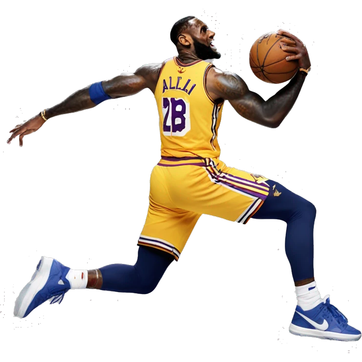 lebron dunking on josh allen emoji