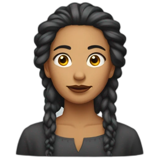 Bruja pelirroja pelo corto rizado emoji