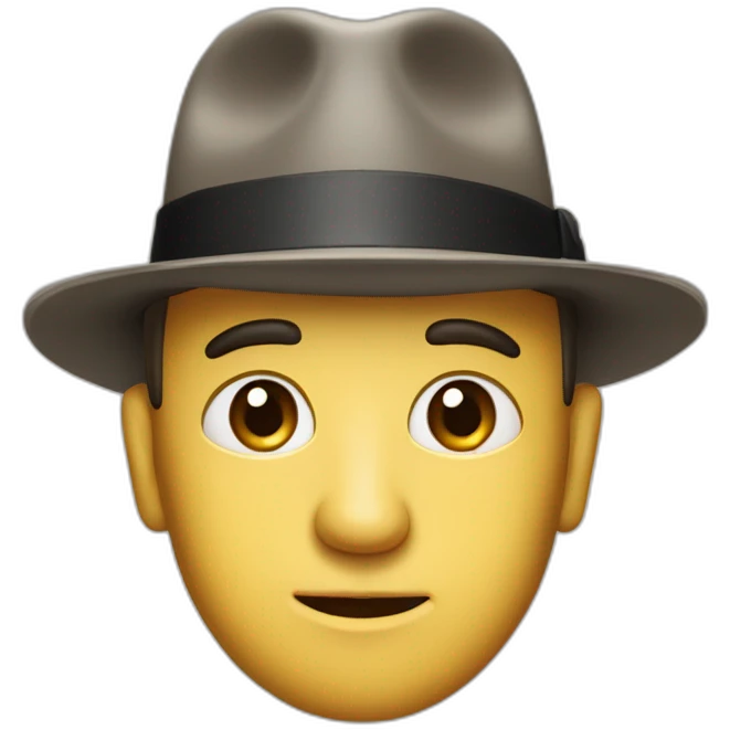 Oppenheimer with porkpie hat emoji