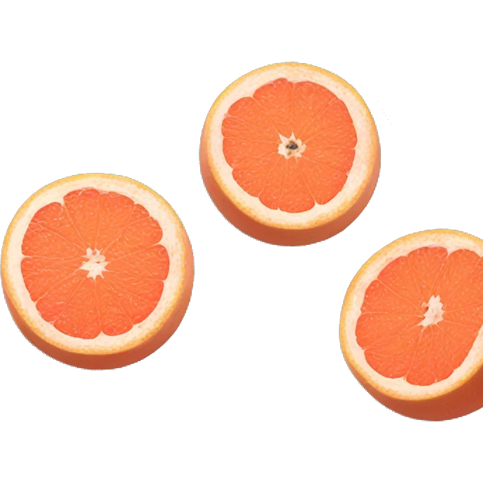 Two Grapefruit with leaves emoji