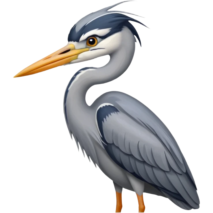 Grey Heron emoji