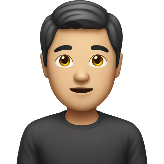 short cube asian man emoji