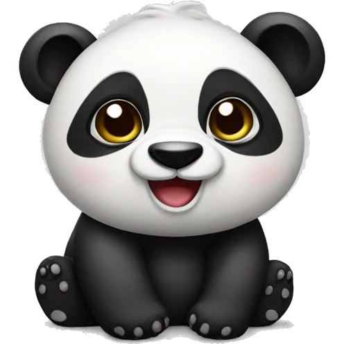 cute party panda  emoji