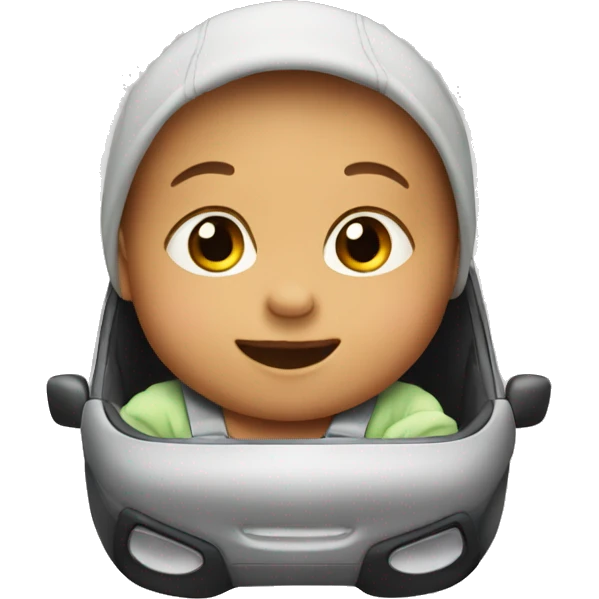 Baby in the car emoji