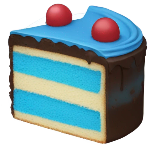 Blue cake emoji