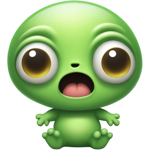 Sleepy alien emoji