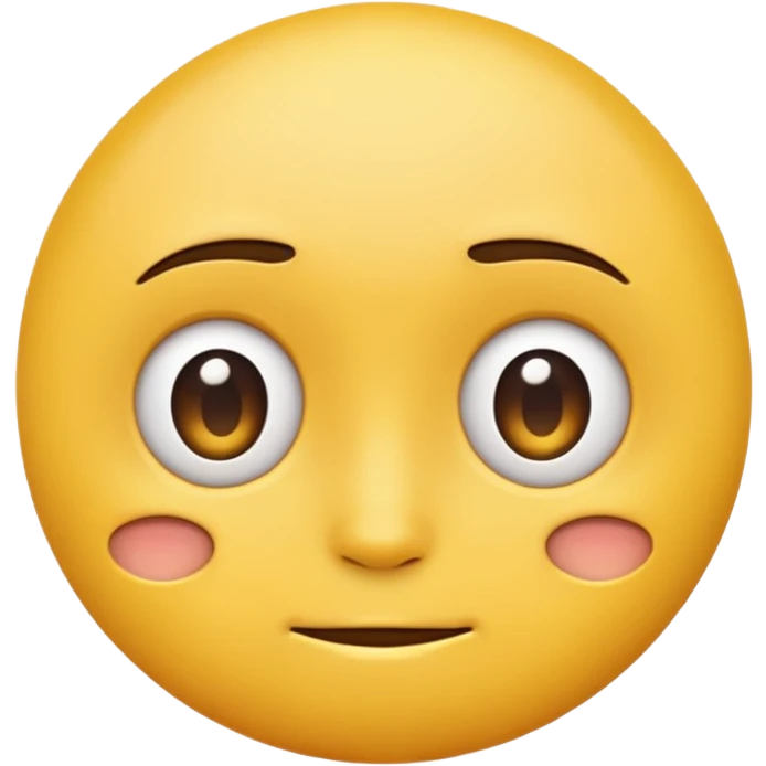 A emoji turned to the side with a side eye emoji