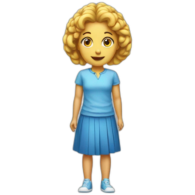 smart girl brain emoji