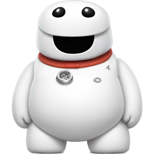 baymax blowing o's emoji