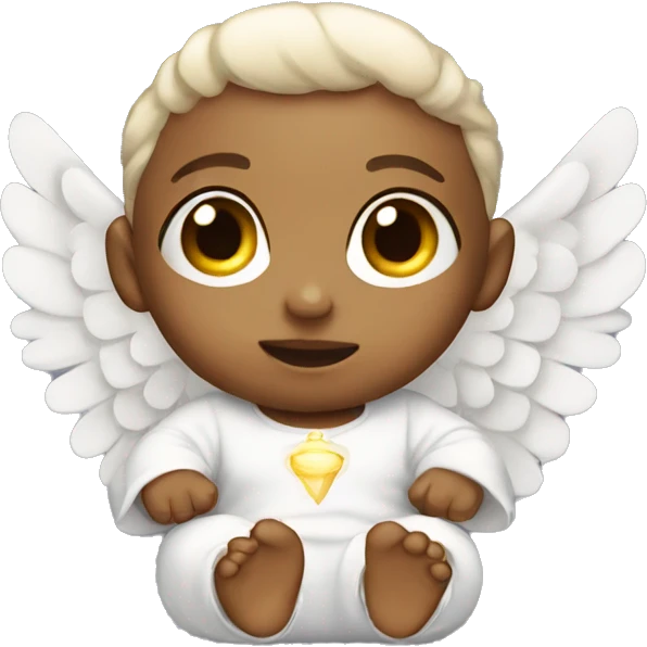 angelic baby with wings emoji