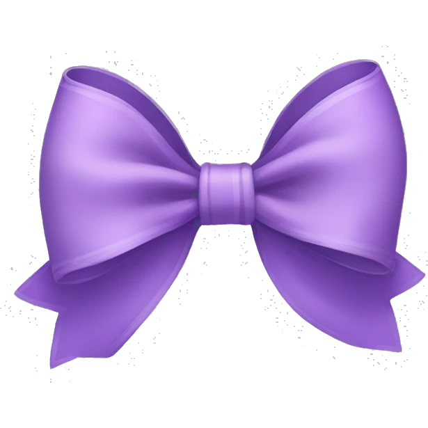Lavender bow emoji