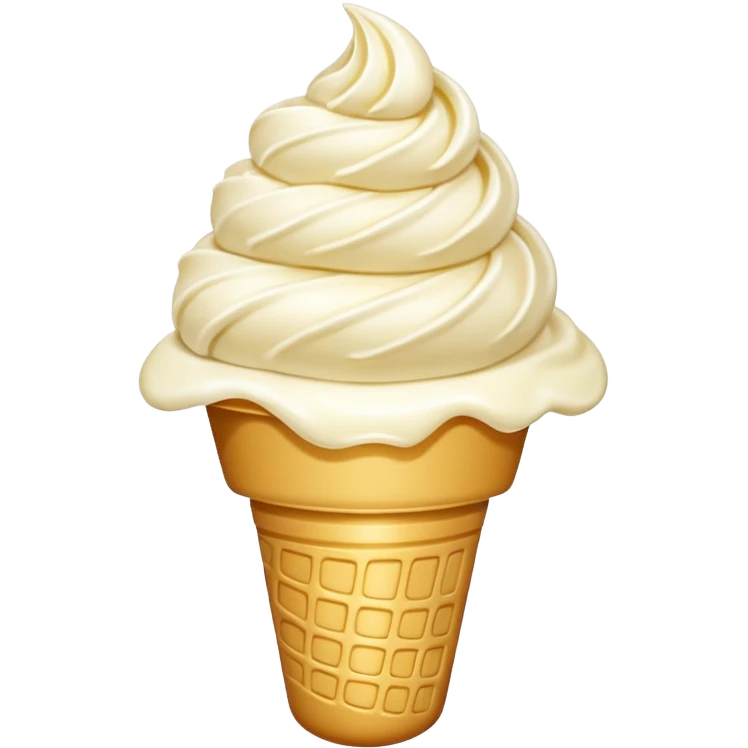 vanilla gelato emoji