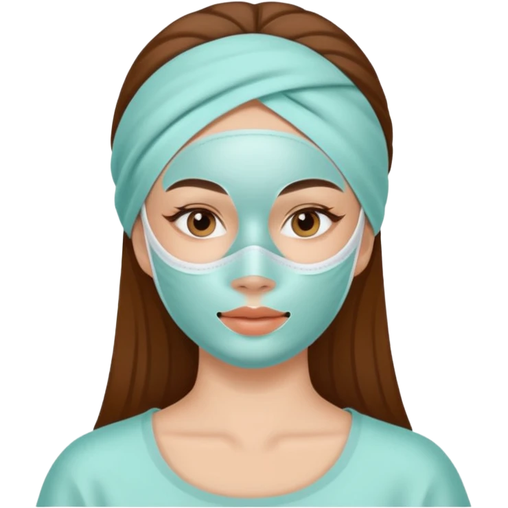 women beauty facial mug mask emoji
