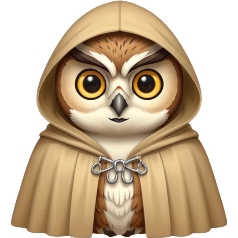 owl in beige cloak emoji