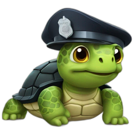 cop turtle emoji