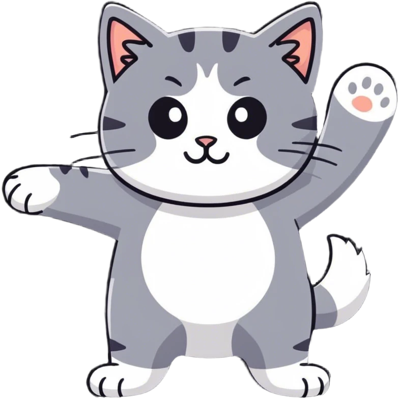 cat dabbing emoji