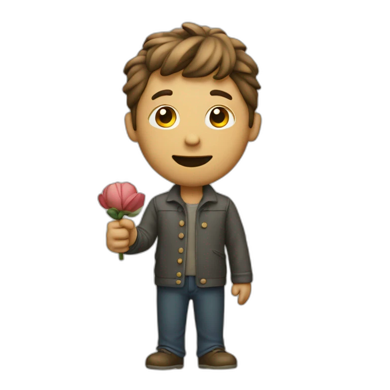 homme qui fait le signe 3 avec sa main emoji