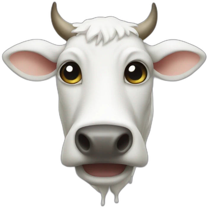 a cow ghost emoji