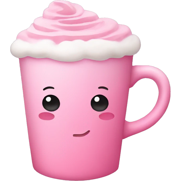 Pink latte emoji