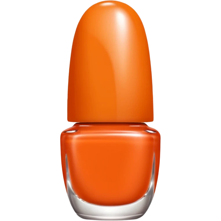orange color nail polish emoji