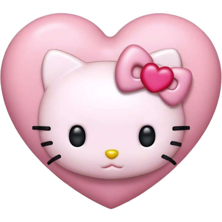Hello kitty heart  emoji