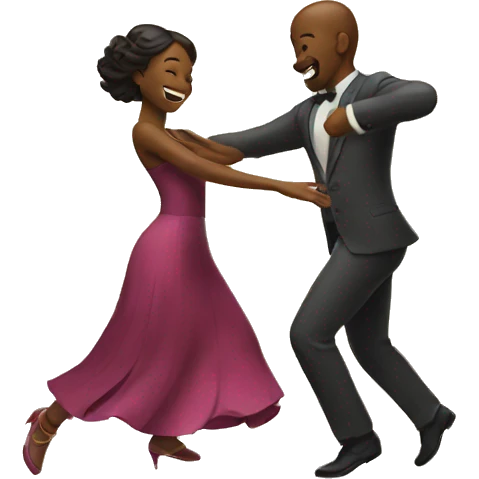 Man and woman dancing emoji