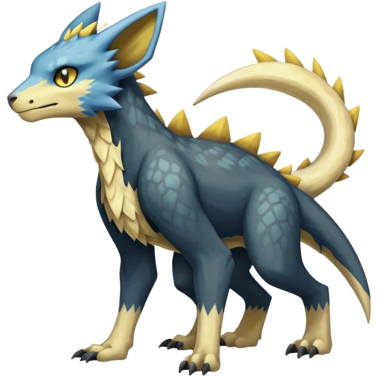 Manectric-Luxray-Cubone-Trico-Draco-Fakémon-hybrid-creature (full body), 4 legs emoji