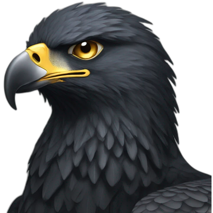Black eagle emoji
