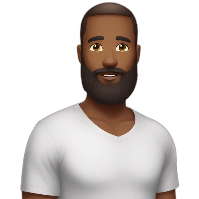 Beard man loves Victoria secret angel emoji