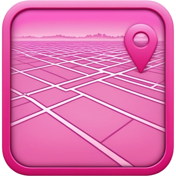 pink gps map emoji