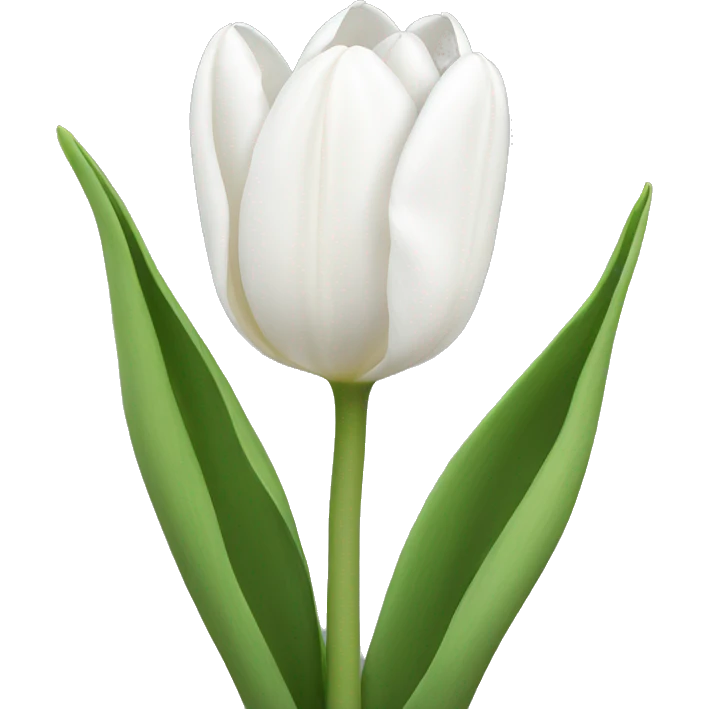 white tulips  emoji