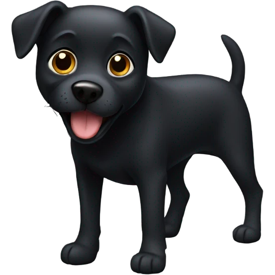 Black dog emoji