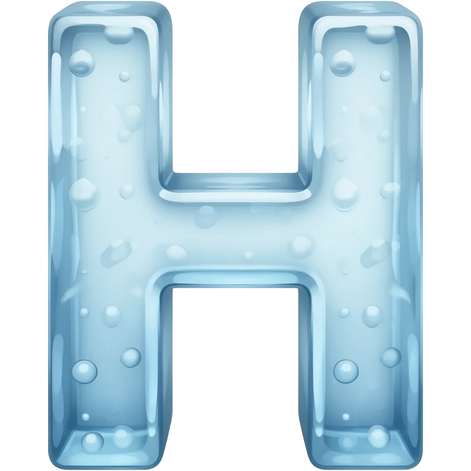 S letter in Ice emoji