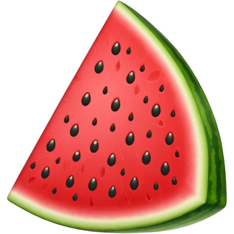 Cartoon Watermelon triangle one slice small sweet  emoji
