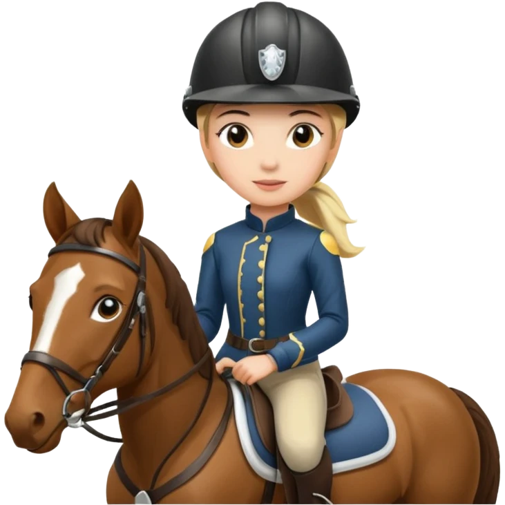 equestrian girl on horseback emoji
