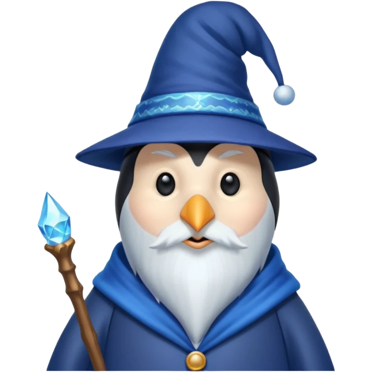 Penguin Wizard emoji