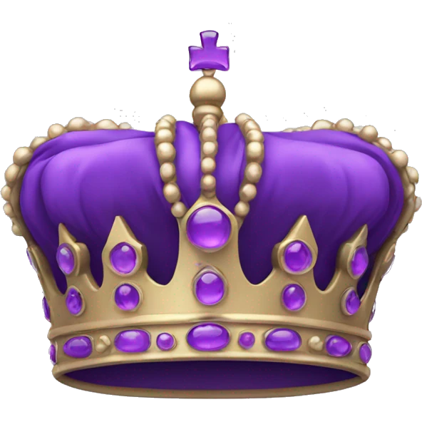 crown in violet emoji