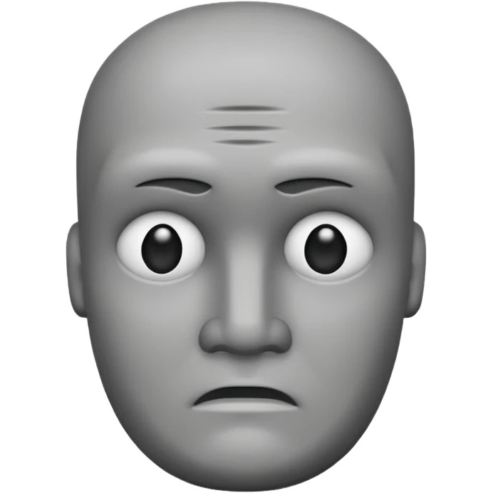 Make this emoji in professional vesion 🗿 emoji