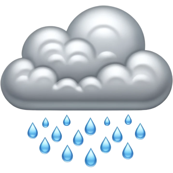 Rain Generator with a big cloud coming out of it  emoji