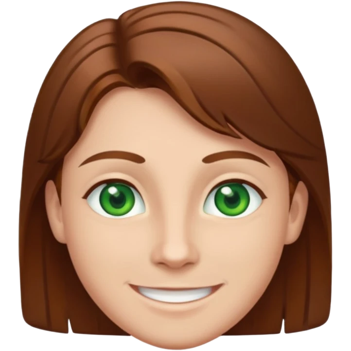 Denis daily with green eyes, brown hair emoji