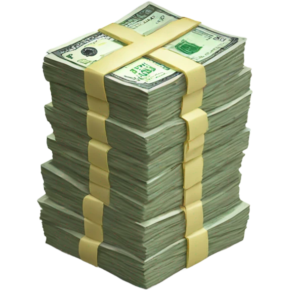 Stack of money emoji