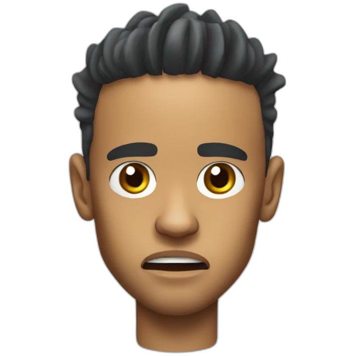 head of neymar who is afraid emoji