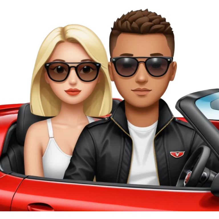 josh king jetset madrid the millionaire internet celebrity panel rank founder and instagram model girlfriend Tefi in Nissan GTR  emoji