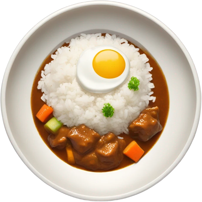 Japanese curry and rice emoji