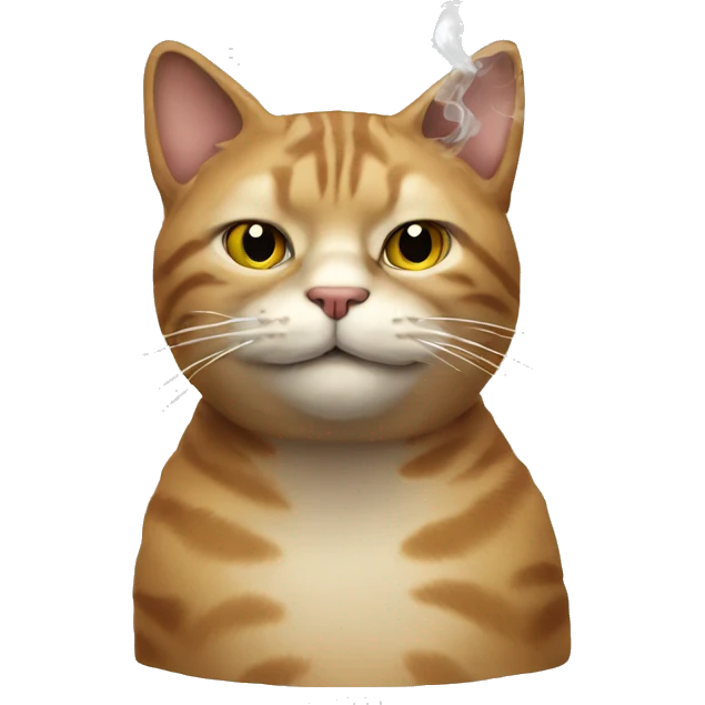 Cat smoking  emoji