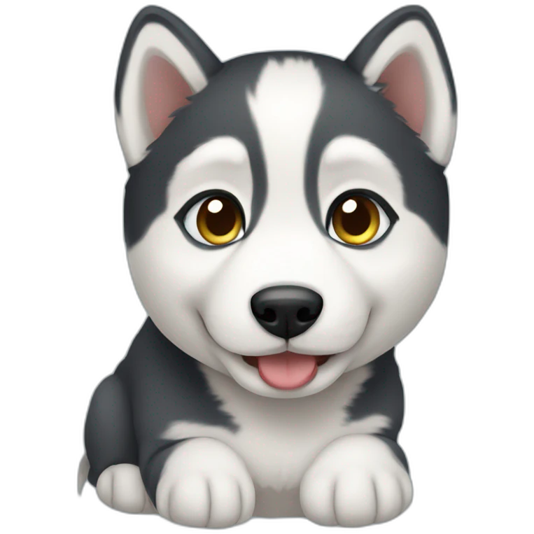 husky puppy emoji