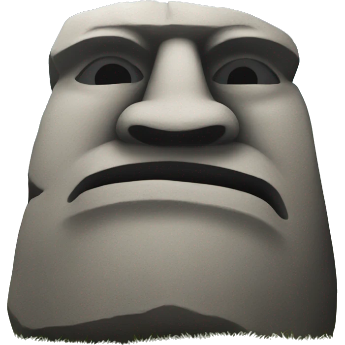 Easter island stones flexing  emoji