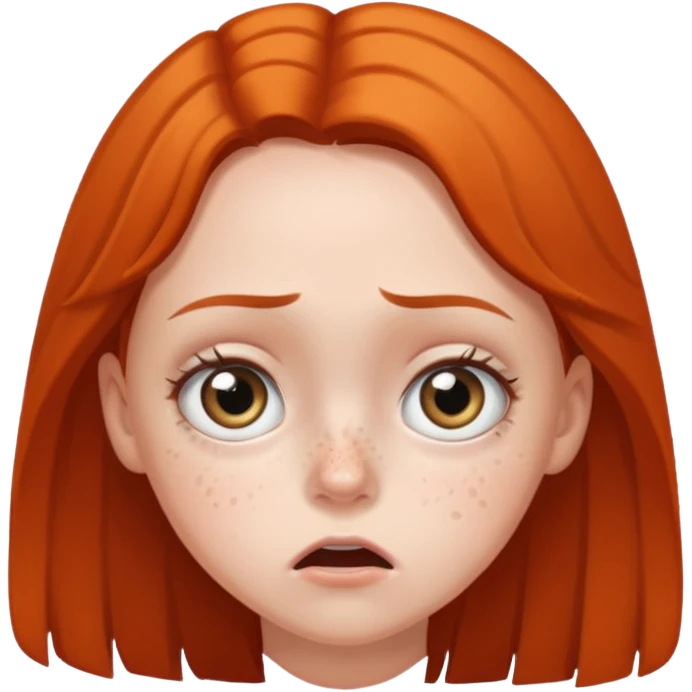 Chica asustada emoji
