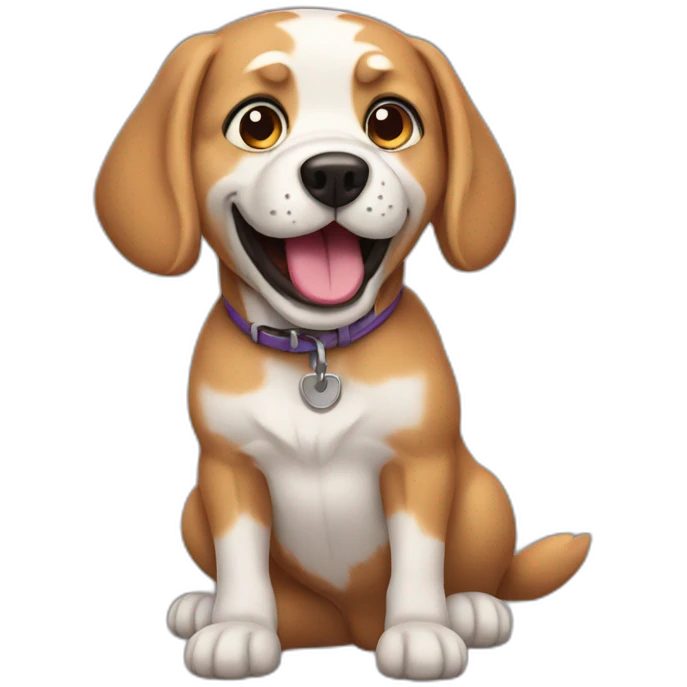 hyper-dog emoji